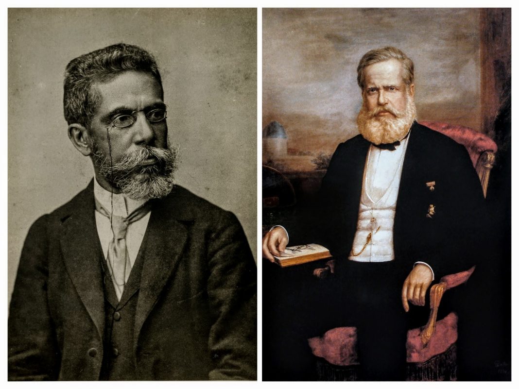 O estilo machadiano é encontrado numa biografia de Dom Pedro II